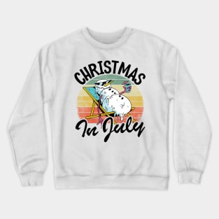 Melting Snowman Vintage Funny Christmas In July Crewneck Sweatshirt